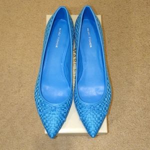 Size 11 Marc Fisher Blue Apala Flat NIB